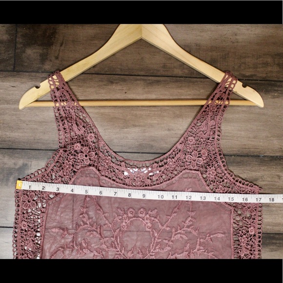 Rose Crochet Sheer Lace Top - Ricki’s - Picture 7 of 7